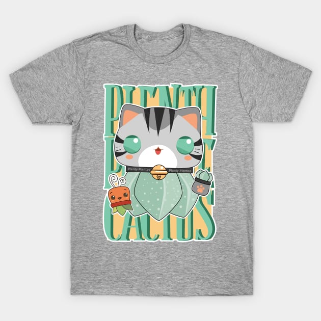 Bishop's Cap Cactus Cat T-Shirt by Plenty Plantee
